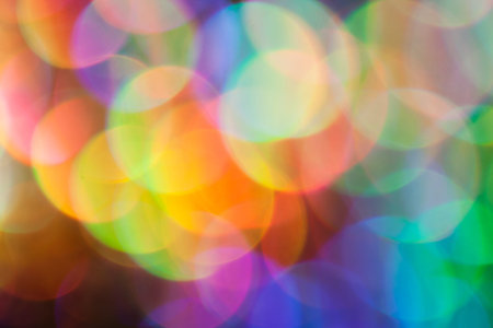 the reflection of light through  bubbles  of soapsuds, for blurred backgroundの写真素材