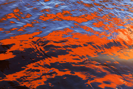 reflections of light on the water surface,for blurred backgroundの写真素材