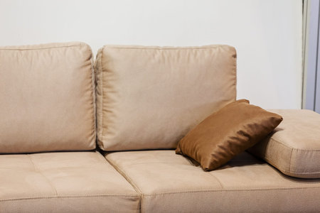modern sofa for the living room, note shallow depth of fieldの写真素材