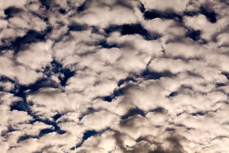 Sea of soft fluffy cloudsの写真素材