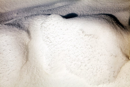 Fresh snow covering a field 
