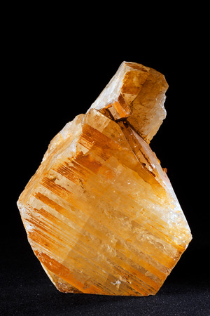 hyalophane mineral on the black backgroundの写真素材