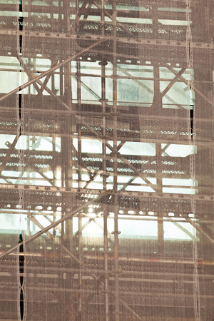 protective awnings from the tiny plastic networkの写真素材