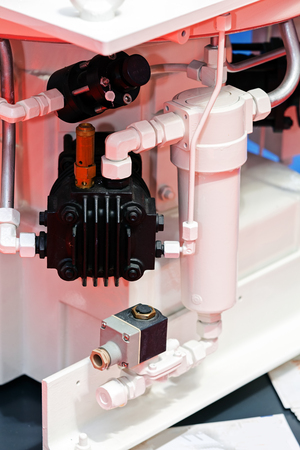 One detail and part of new industry machineの写真素材