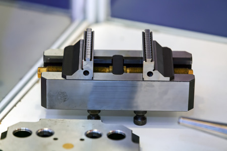 Closeup new design of parts for machine on exhibition show; note shallow depth of fieldの写真素材