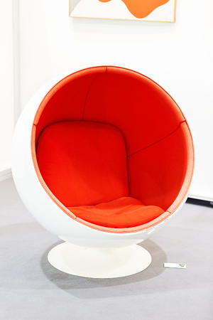 example of model modern armchair, note shallow depth of fieldの写真素材