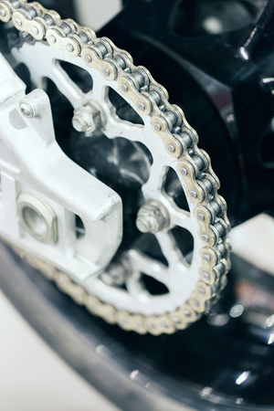 parts for motor vehicles and bicycles, note shallow depth of fieldの写真素材