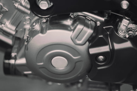 parts for motor vehicles and bicycles, note shallow depth of field
