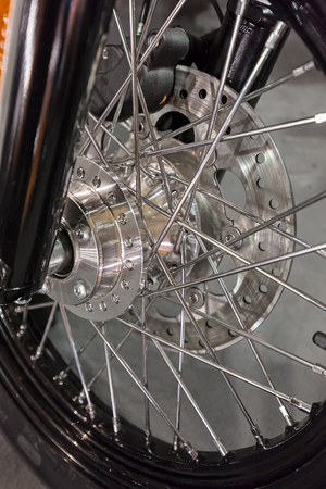 parts for motor vehicles and bicycles, note shallow depth of fieldの写真素材
