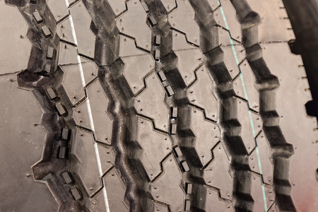 types of tires for motor vehicles, note shallow depth of fieldの写真素材