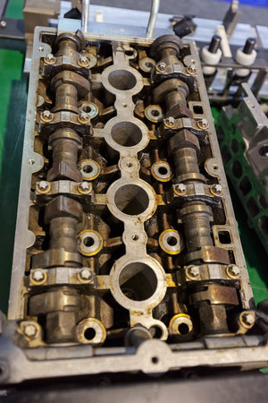Various parts car mechanics, note shallow depth of field