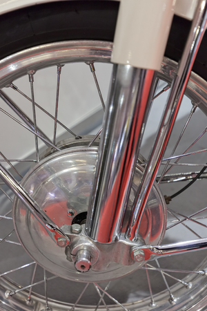 parts for motor vehicles and bicycles, note shallow depth of fieldの写真素材