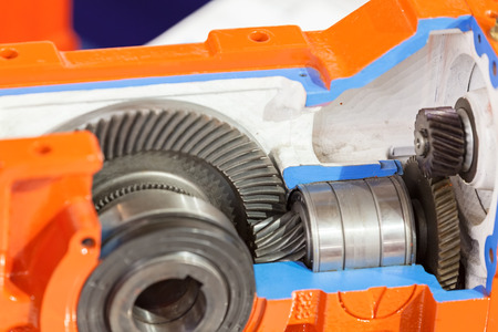 Details of gear machines, note shallow depth of fieldの写真素材