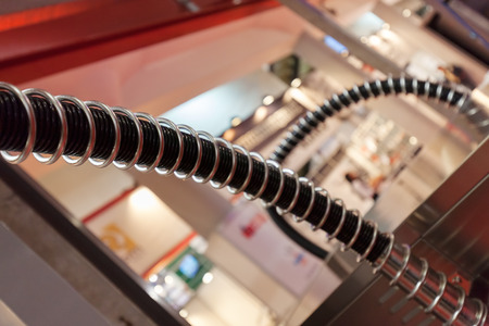 detail of machines for the automotive industry, note shallow depth of fieldの写真素材