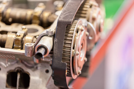 Various parts car mechanics, note shallow depth of field
