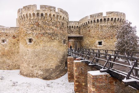 Belgrade fortress under the snow