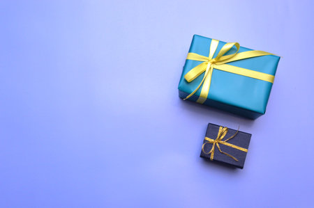 Gift multicolor bags and boxes for the holiday
