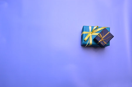 Gift multicolor bags and boxes for the holiday