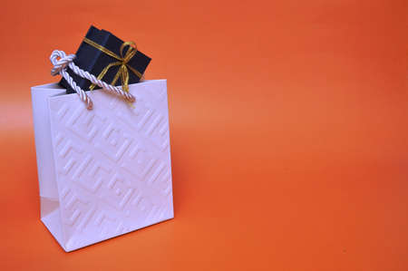 Gift multicolor bags and boxes for the holidayの写真素材