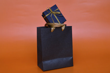 Gift multicolor bags and boxes for the holidayの写真素材