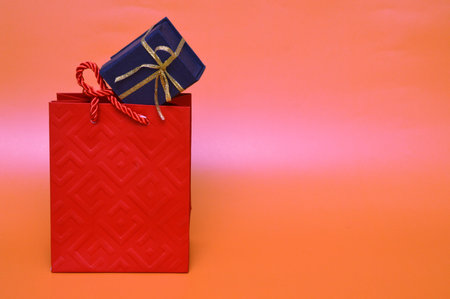 Gift multicolor bags and boxes for the holiday