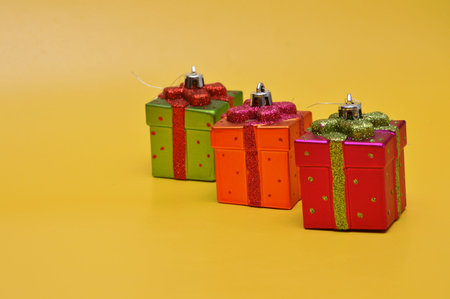 Multicolor festive Christmas toys for interior decoration