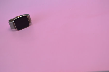 Fashion silver ring on a pink background. jewelry background.の写真素材