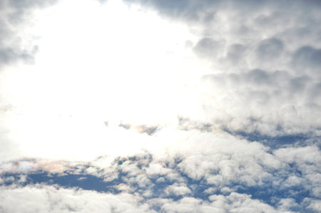 Blue sky with white clouds. nature background. Sky with clouds.