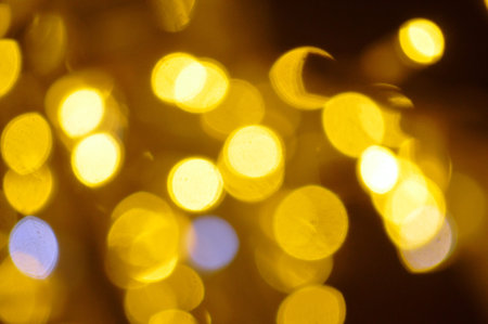 Abstract circular bokeh background of Christmaslight. Beautiful Christmas background.