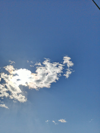 clouds in the blue sky, photo as a background, digital image