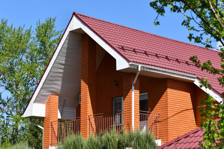 House with a roof. Roof for a house.