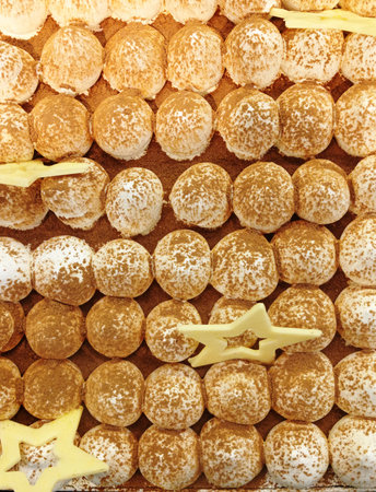 Closeup of a pile of gingerbread cookies