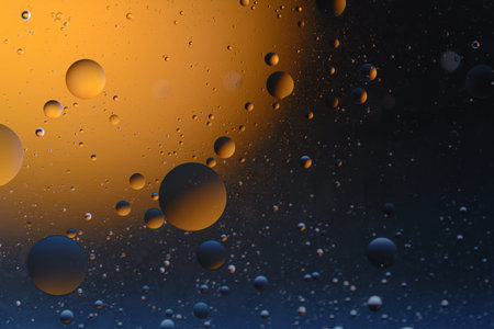 Space, planets, Universe cosmic abstract background. Abstract model of the atom of a molecule. Macro...