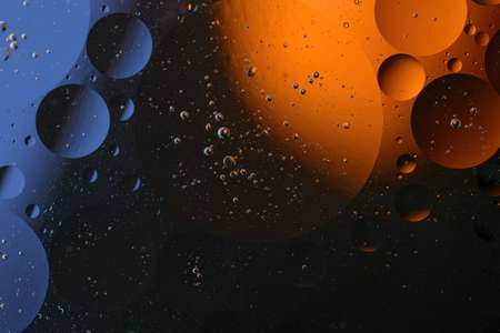 Space, planets, Universe cosmic abstract background. Abstract model of the atom of a molecule. Macro view. Abstract background of the space. Biology, physics, chemistry abstract background.Blur.の写真素材