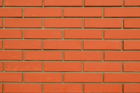 Red brick wall background wallpaper and surfaceの写真素材