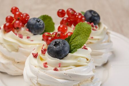 Chocolate cake with berries. Rustic, orginic foodの写真素材