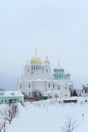 Diveyevo, Russia. - December 25.2016. The Transfiguration Cathedral in Diveevo Conventのeditorial素材