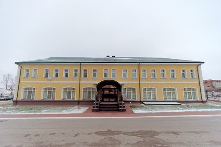 Nizhny Novgorod, Russia. - December 1.2017. The Cathedral of Alexander Nevsky Restoration workshopのeditorial素材