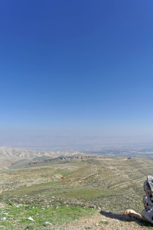 Landscapes in the Lower Galilee in Israel. Winter Israel landscape.の写真素材