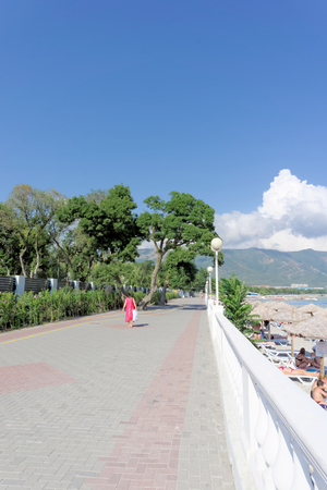 Gelendzhik, Russia. - August 12.2016 View on the embankment of Gelendzhik bayのeditorial素材