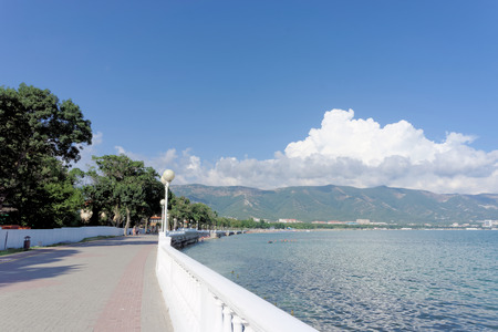 Gelendzhik, Russia. - August 12.2016 View on the embankment of Gelendzhik bayのeditorial素材
