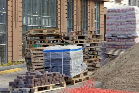Nizhny Novgorod, Russia. - September 21.2018. Construction of the residential complex House on Freedom located in the center of the historic part of the cityのeditorial素材