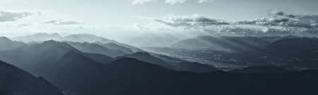 mountains panoramaの写真素材