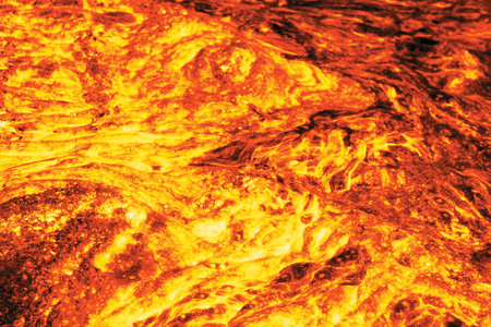 Lava, computer created image based on photoの写真素材