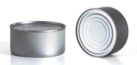 Tincan Conserve, Canned Food, Metal Tin Can  over white background