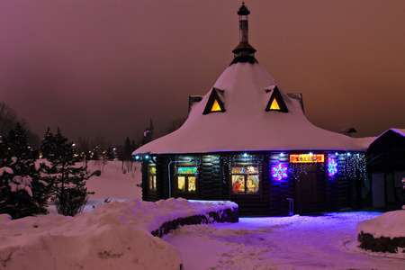 Ethnic Ukrainian restaurant. Donetsk.のeditorial素材