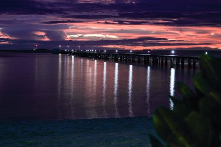 Sunset in the Maldives.の写真素材