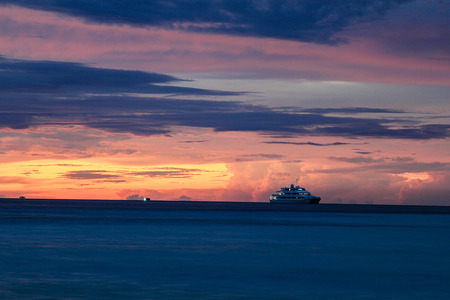 Sunset in the Maldives.の写真素材