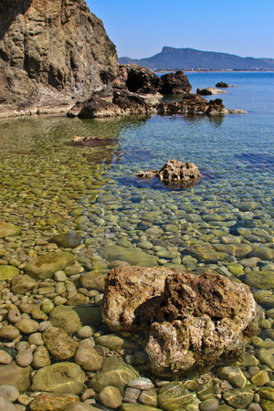 Mediterranean Sea, Turkish coast.の写真素材