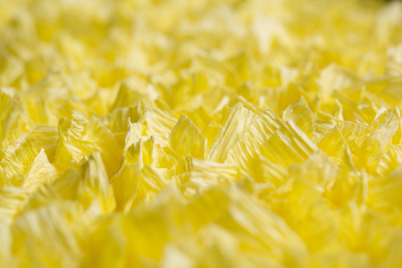 yellow fake flowers background textureの写真素材